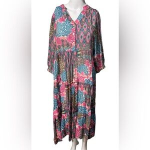 Fig & Flawers, Sumer dress Floral Multicolor
